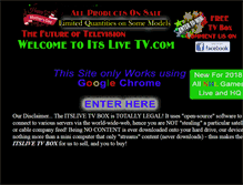 Tablet Screenshot of itslivetv.com